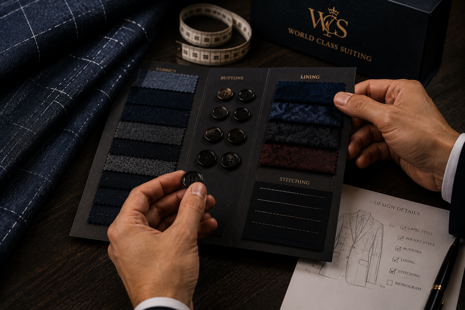 Premium fabrics at World Class Suiting